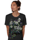 dark grey abstract psychedelic men t-shirt